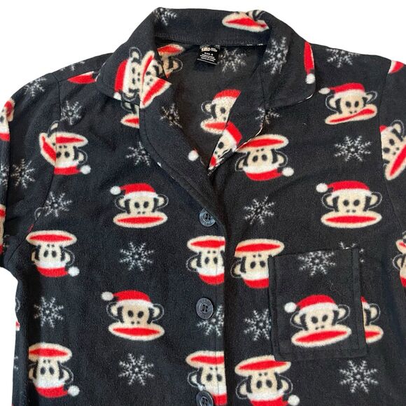 Y2K Paul Frank Julius Monkey Fleece Pajama Set Women's Small Sleepwear 2010 - Picture 2 of 15
